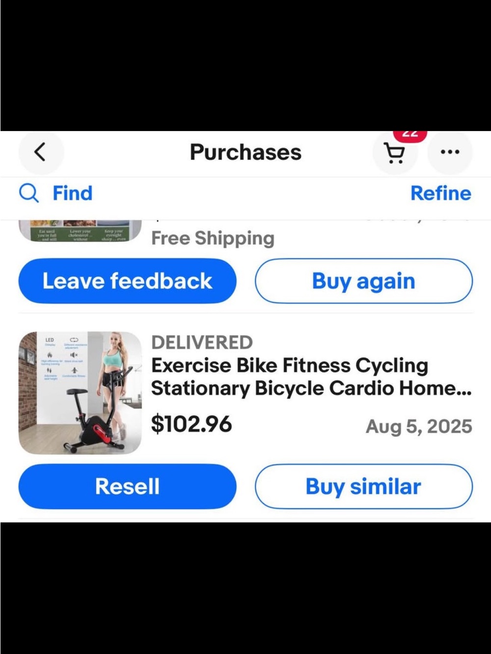 Indoor Stationary Exercise Bike in Black with Red Accents